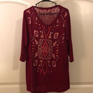 Faded Glory 3/4 sleeve top